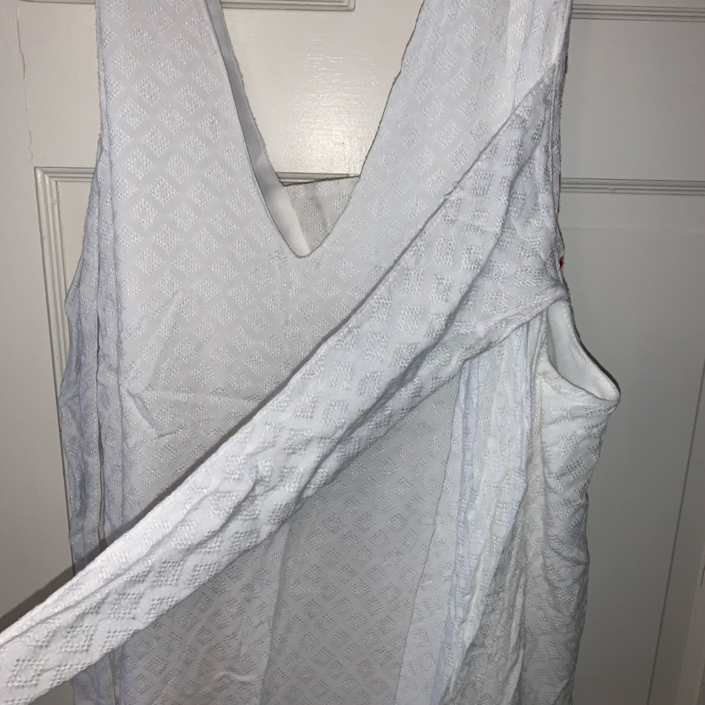 Red White and Blue summer blouse or mini dress - Picture 4 of 4